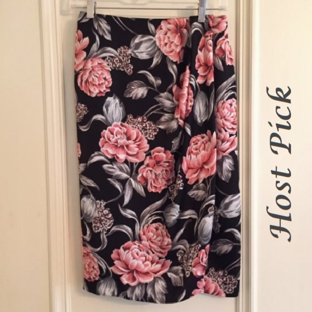 ANNE KLEIN silk wrap skirt
